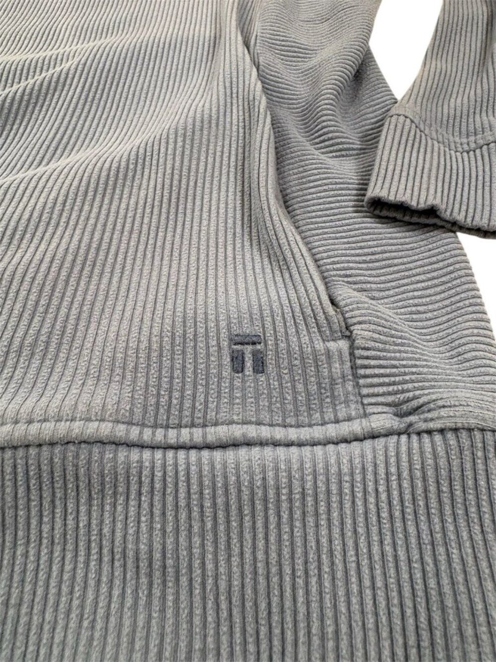 Tommy John Sweatshirt Mens Blue Size Large Ribbed Crew Neck Pullover - Picture 6 of 8